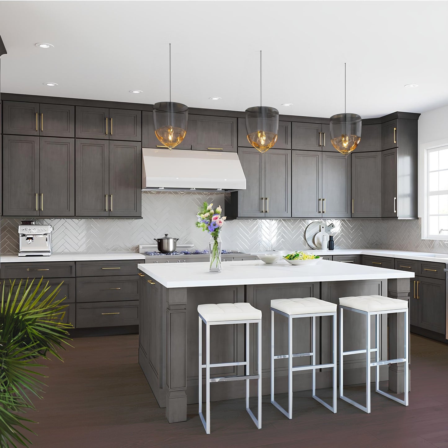 Back Panel Molding BP4896 Milan Slate 96 in. width 48 in. height 0.125 in. depth - Kitchen Cabinets