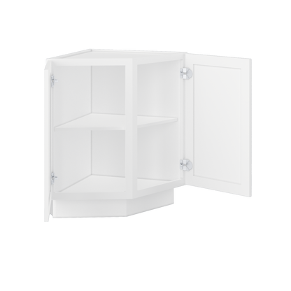 Base End Kitchen Cabinet BECF24 Alpina White LessCare 24 in. width 34.5 in. height 24 in. depth - Kitchen Cabinets