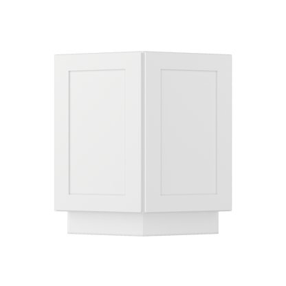 Base End Kitchen Cabinet BECF24 Alpina White LessCare 24 in. width 34.5 in. height 24 in. depth - Kitchen Cabinets