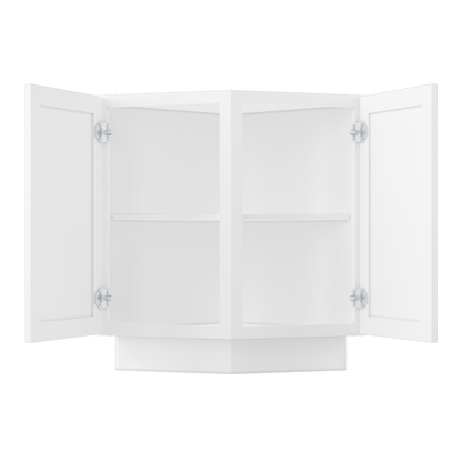 Base End Kitchen Cabinet BECF24 Alpina White LessCare 24 in. width 34.5 in. height 24 in. depth - Kitchen Cabinets