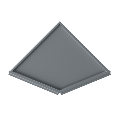 Base End Kitchen Cabinet BECF24 Colonial Gray LessCare 24 in. width 34.5 in. height 24 in. depth - Kitchen Cabinets
