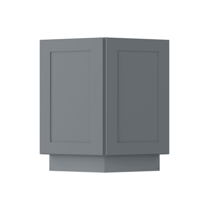 Base End Kitchen Cabinet BECF24 Colonial Gray LessCare 24 in. width 34.5 in. height 24 in. depth - Kitchen Cabinets