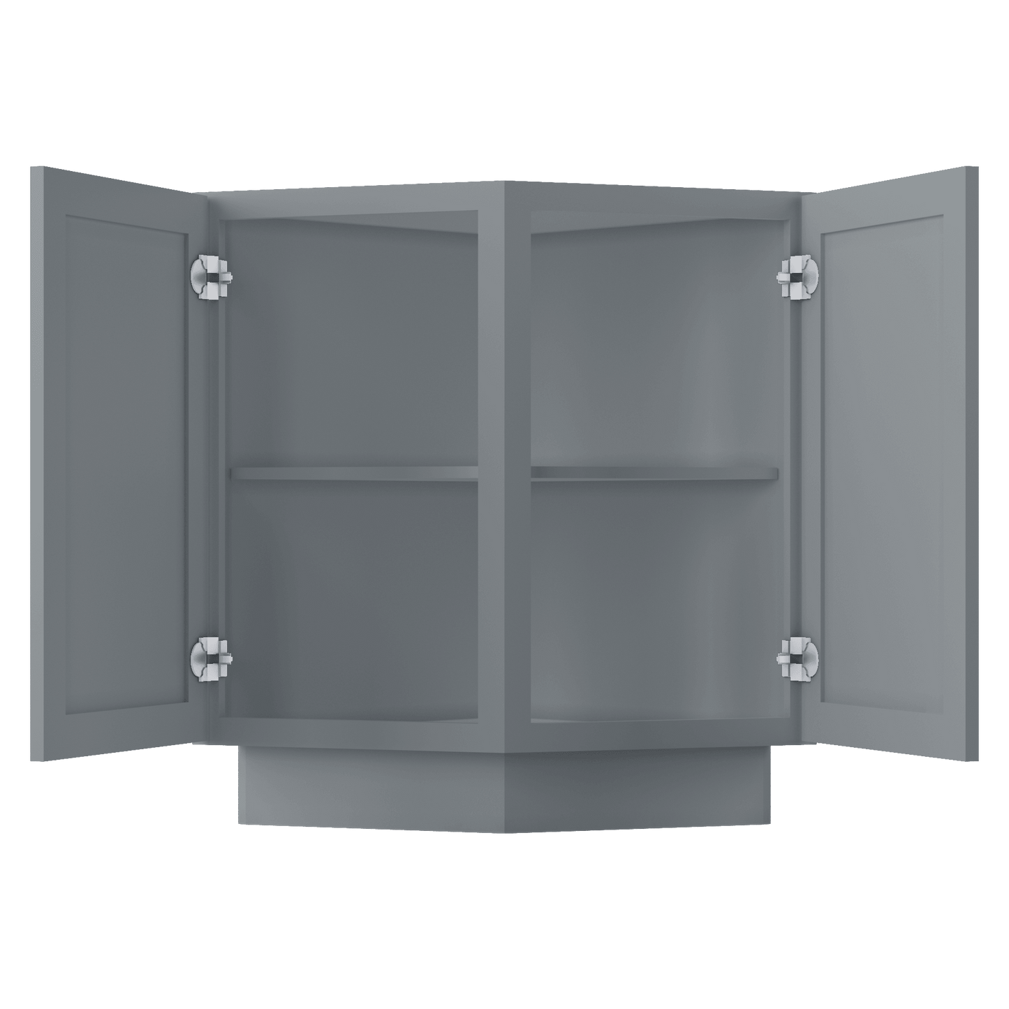 Base End Kitchen Cabinet BECF24 Colonial Gray LessCare 24 in. width 34.5 in. height 24 in. depth - Kitchen Cabinets