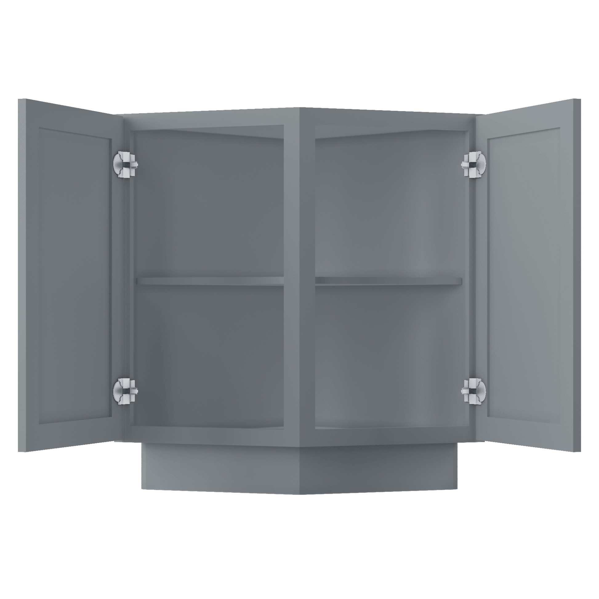Base End Kitchen Cabinet BECF24 Colonial Gray LessCare 24 in. width 34.5 in. height 24 in. depth - Kitchen Cabinets