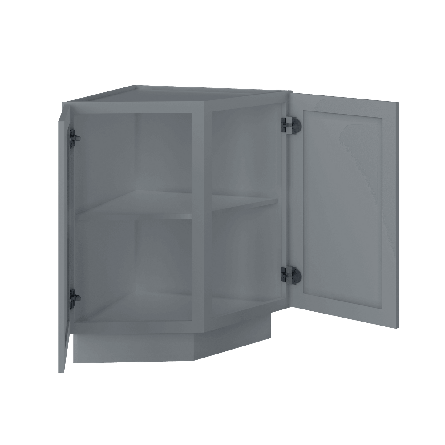 Base End Kitchen Cabinet BECF24 Colonial Gray LessCare 24 in. width 34.5 in. height 24 in. depth - Kitchen Cabinets