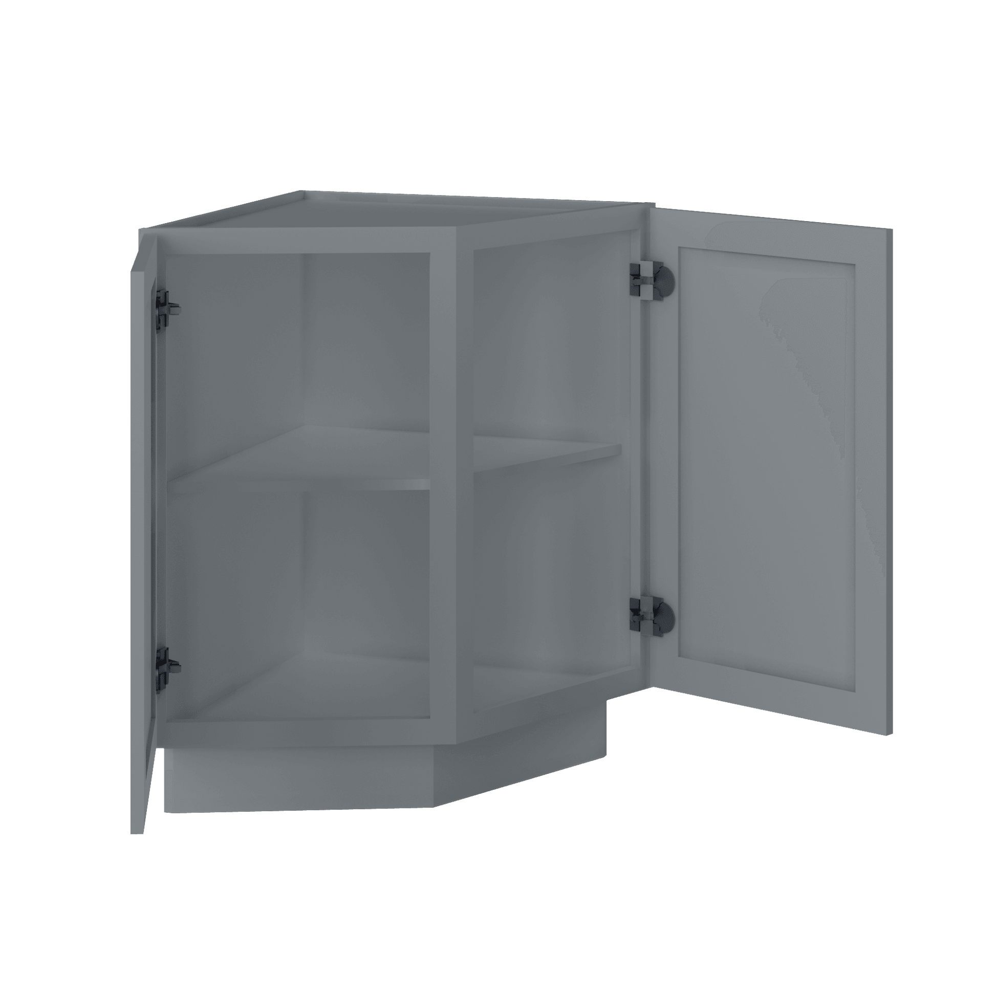 Base End Kitchen Cabinet BECF24 Colonial Gray LessCare 24 in. width 34.5 in. height 24 in. depth - Kitchen Cabinets