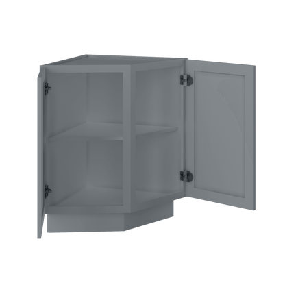 Base End Kitchen Cabinet BECF24 Colonial Gray LessCare 24 in. width 34.5 in. height 24 in. depth - Kitchen Cabinets