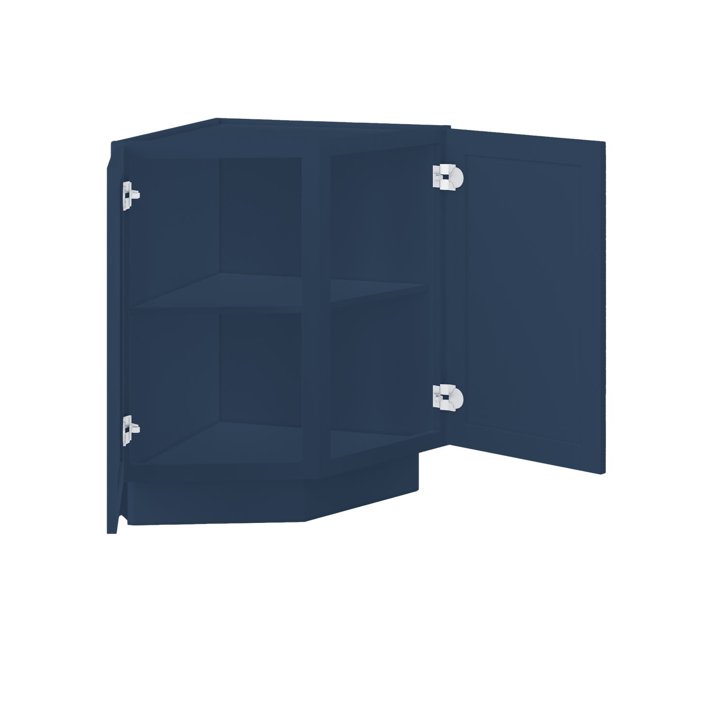 Base End Kitchen Cabinet BECF24 Danbury Blue LessCare 24 in. width 34.5 in. height 24 in. depth - Kitchen Cabinets