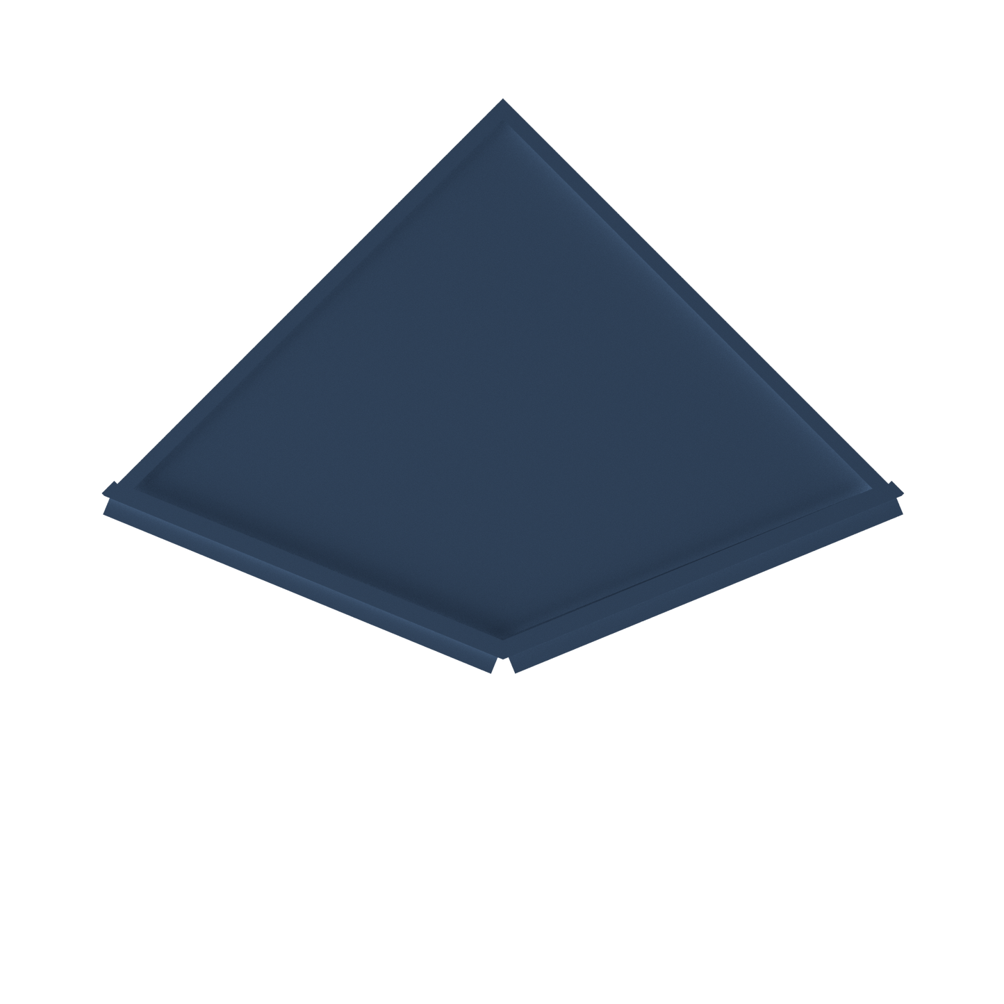 Base End Kitchen Cabinet BECF24 Danbury Blue LessCare 24 in. width 34.5 in. height 24 in. depth - Kitchen Cabinets
