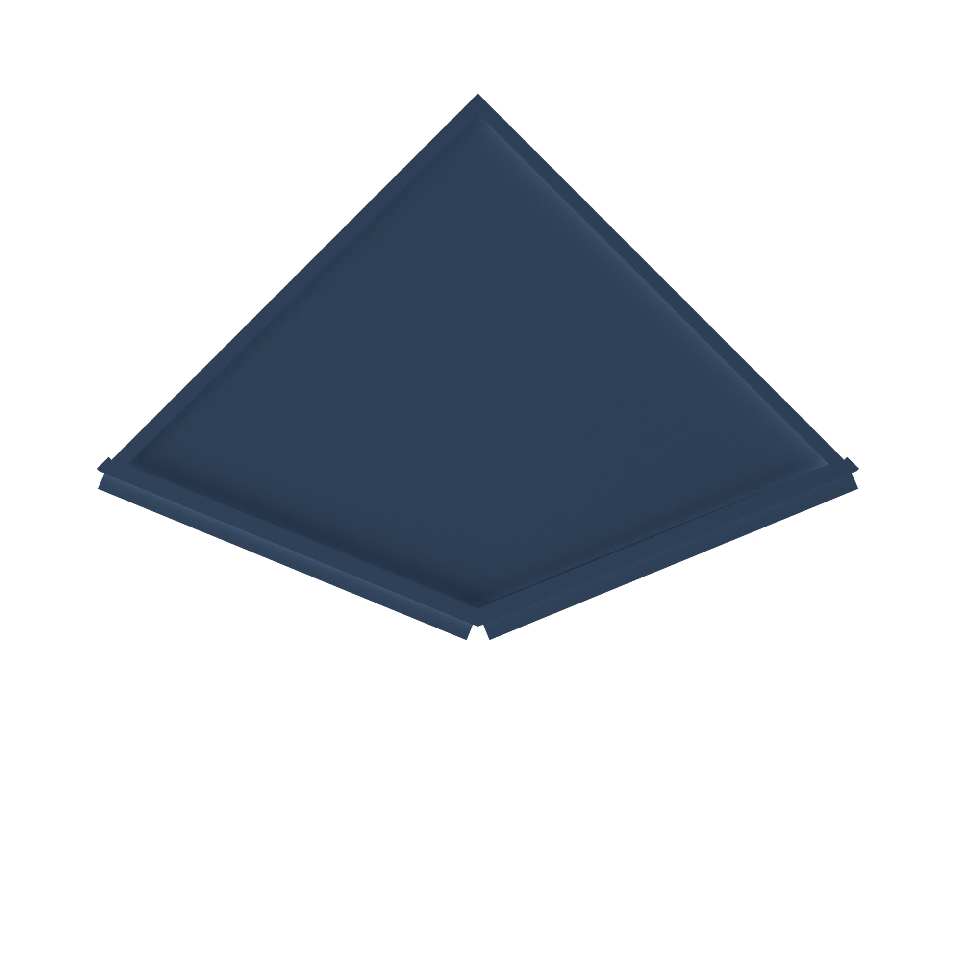 Base End Kitchen Cabinet BECF24 Danbury Blue LessCare 24 in. width 34.5 in. height 24 in. depth - Kitchen Cabinets