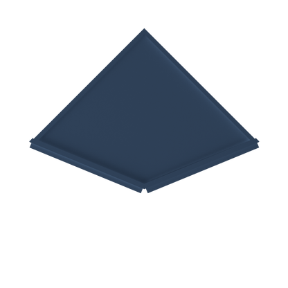 Base End Kitchen Cabinet BECF24 Danbury Blue LessCare 24 in. width 34.5 in. height 24 in. depth - Kitchen Cabinets