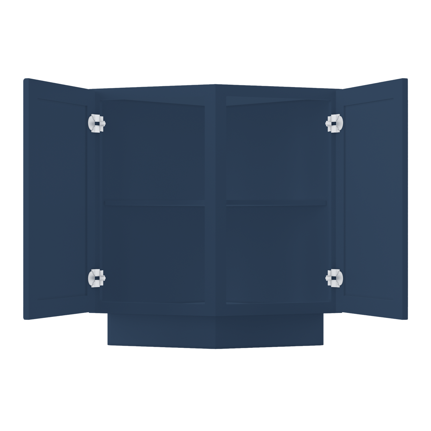 Base End Kitchen Cabinet BECF24 Danbury Blue LessCare 24 in. width 34.5 in. height 24 in. depth - Kitchen Cabinets