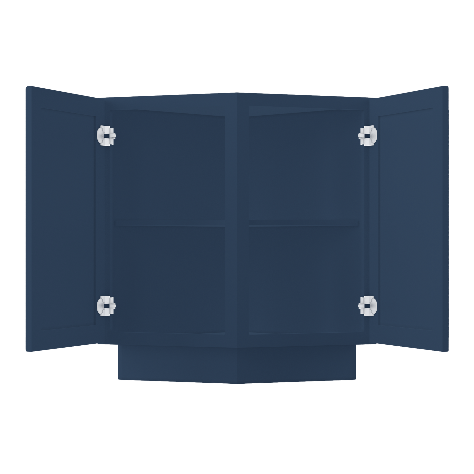 Base End Kitchen Cabinet BECF24 Danbury Blue LessCare 24 in. width 34.5 in. height 24 in. depth - Kitchen Cabinets