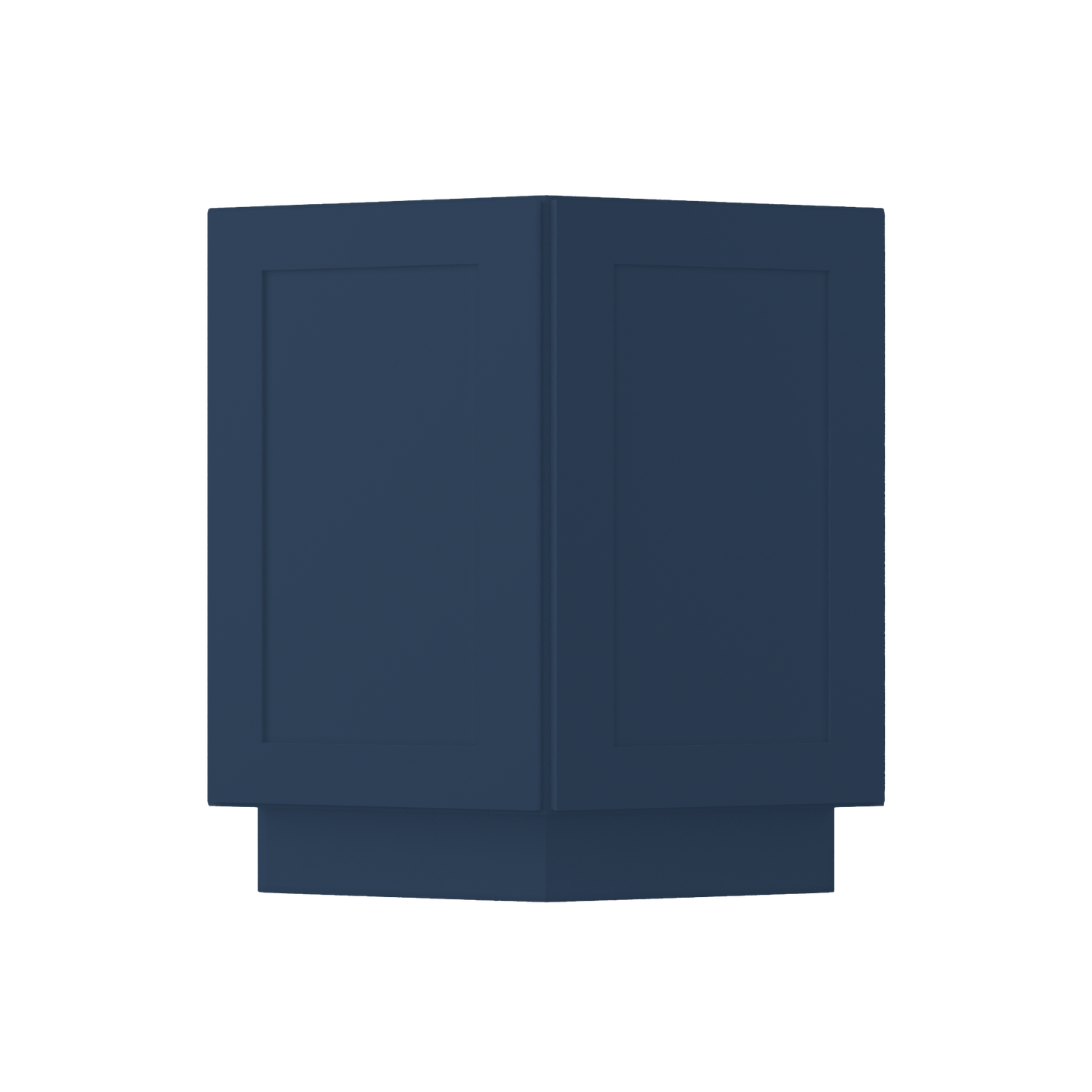Base End Kitchen Cabinet BECF24 Danbury Blue LessCare 24 in. width 34.5 in. height 24 in. depth - Kitchen Cabinets