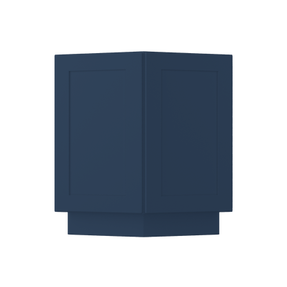 Base End Kitchen Cabinet BECF24 Danbury Blue LessCare 24 in. width 34.5 in. height 24 in. depth - Kitchen Cabinets