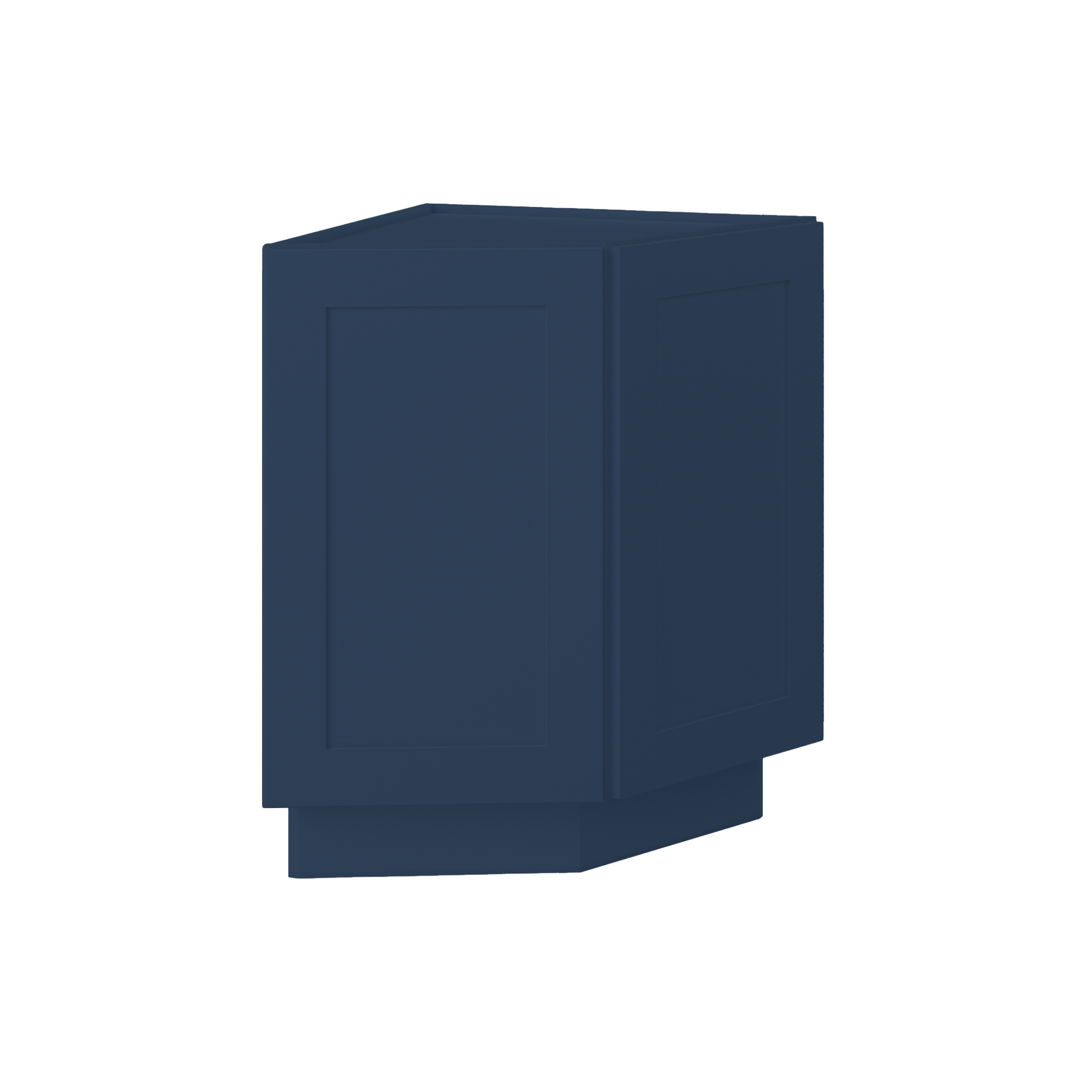 Base End Kitchen Cabinet BECF24 Danbury Blue LessCare 24 in. width 34.5 in. height 24 in. depth - Kitchen Cabinets