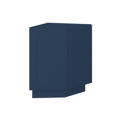 Base End Kitchen Cabinet BECF24 Danbury Blue LessCare 24 in. width 34.5 in. height 24 in. depth - Kitchen Cabinets