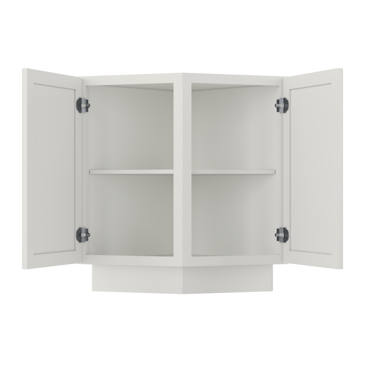 Base End Kitchen Cabinet BECF24 Milan Pearl 24 in. width 34.5 in. height 24 in. depth - Kitchen Cabinets