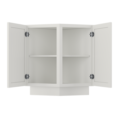 Base End Kitchen Cabinet BECF24 Milan Pearl 24 in. width 34.5 in. height 24 in. depth - Kitchen Cabinets