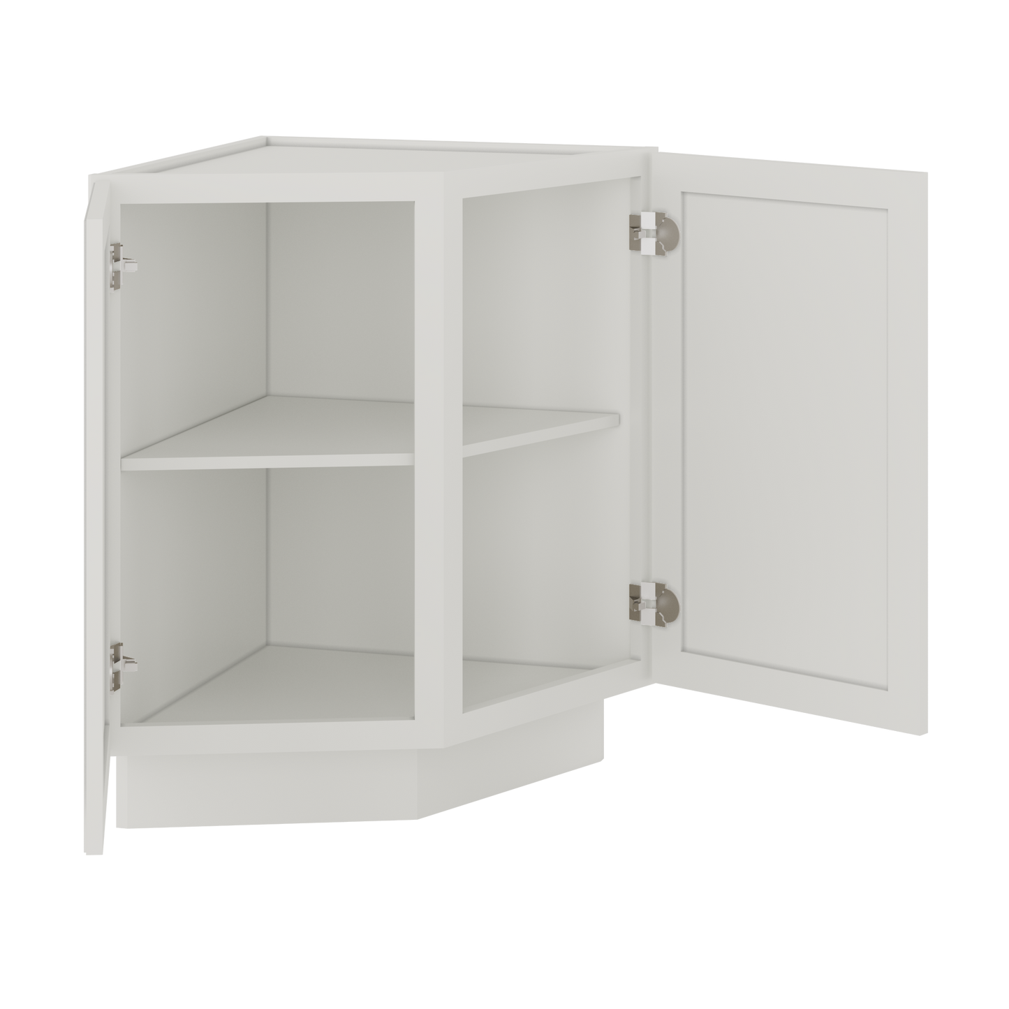 Base End Kitchen Cabinet BECF24 Milan Pearl 24 in. width 34.5 in. height 24 in. depth - Kitchen Cabinets