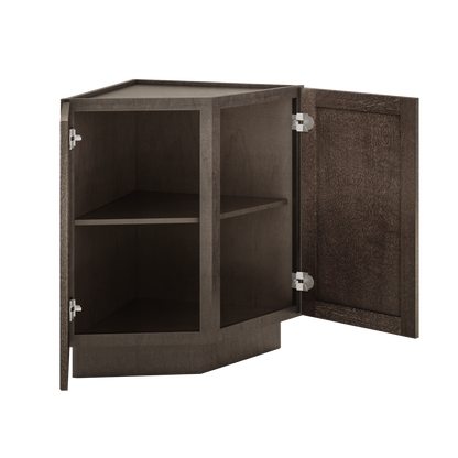 Base End Kitchen Cabinet BECF24 Milan Slate 24 in. width 34.5 in. height 24 in. depth - Kitchen Cabinets