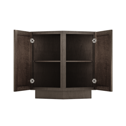 Base End Kitchen Cabinet BECF24 Milan Slate 24 in. width 34.5 in. height 24 in. depth - Kitchen Cabinets
