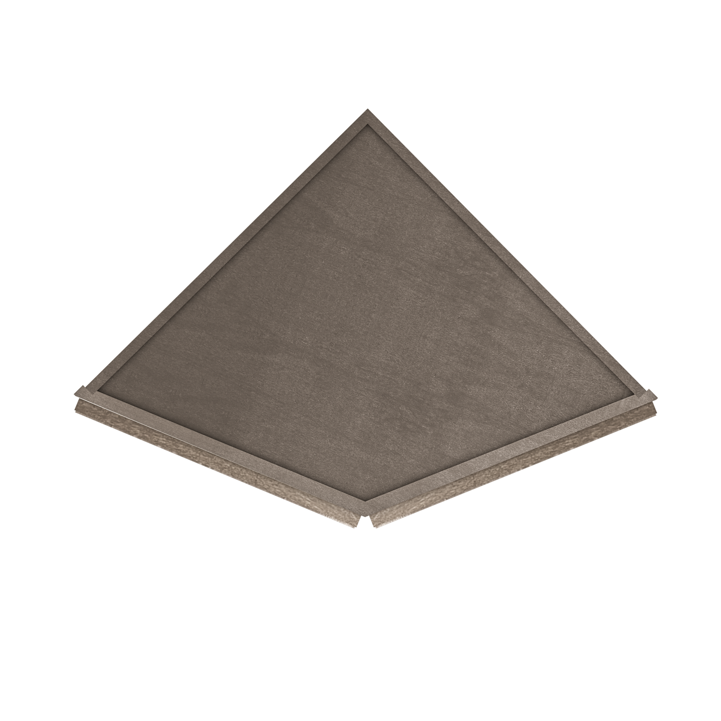 Base End Kitchen Cabinet BECF24 Milan Slate 24 in. width 34.5 in. height 24 in. depth - Kitchen Cabinets