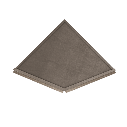 Base End Kitchen Cabinet BECF24 Milan Slate 24 in. width 34.5 in. height 24 in. depth - Kitchen Cabinets