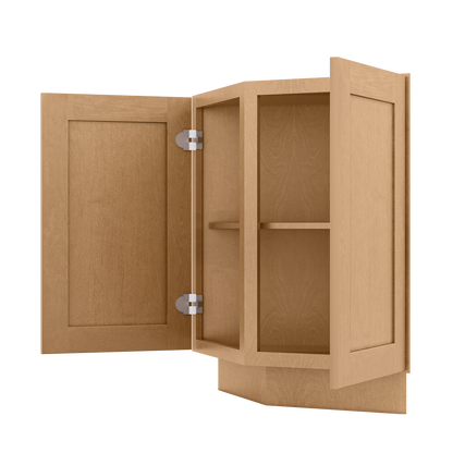 Base End Kitchen Cabinet BECF24 Shaker Toffee 24 in. width 34.5 in. height 24 in. depth - Kitchen Cabinets