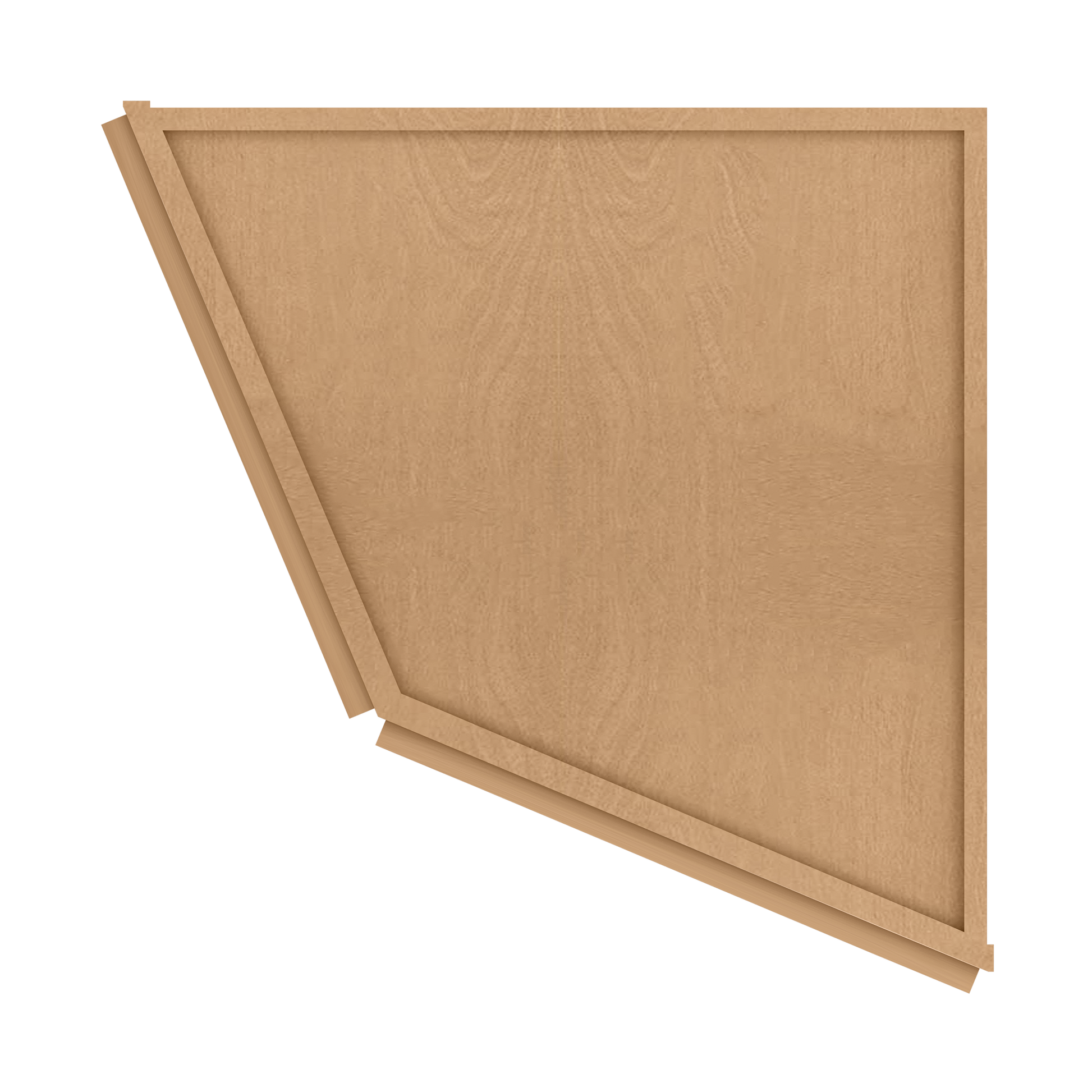 Base End Kitchen Cabinet BECF24 Shaker Toffee 24 in. width 34.5 in. height 24 in. depth - Kitchen Cabinets