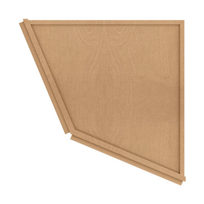 Base End Kitchen Cabinet BECF24 Shaker Toffee 24 in. width 34.5 in. height 24 in. depth - Kitchen Cabinets