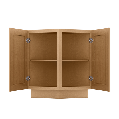 Base End Kitchen Cabinet BECF24 Shaker Toffee 24 in. width 34.5 in. height 24 in. depth - Kitchen Cabinets