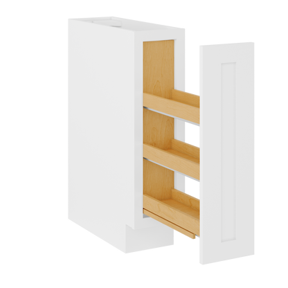 Base Kitchen Cabinet B09 Alpina White LessCare 9 in. width 34.5 in. height 24 in. depth Kitchen Cabinets