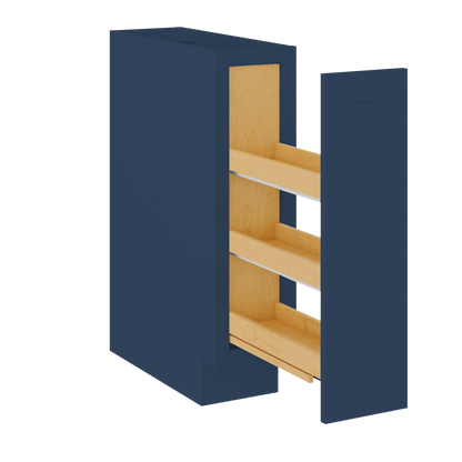 Base Kitchen Cabinet B09 Danbury Blue LessCare 9 in. width 34.5 in. height 24 in. depth - Kitchen Cabinets