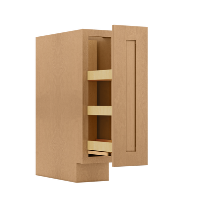 Base Kitchen Cabinet B09 Shaker Toffee 9 in. width 34.5 in. height 24 in. depth - Kitchen Cabinets