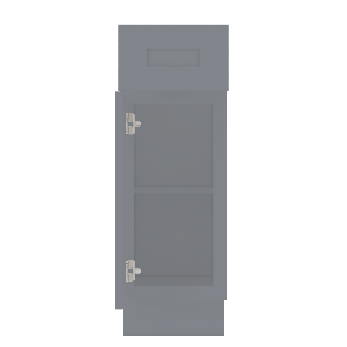 Base Kitchen Cabinet B12 Colonial Gray LessCare 12 in. width 34.5 in. height 24 in. depth - Kitchen Cabinets