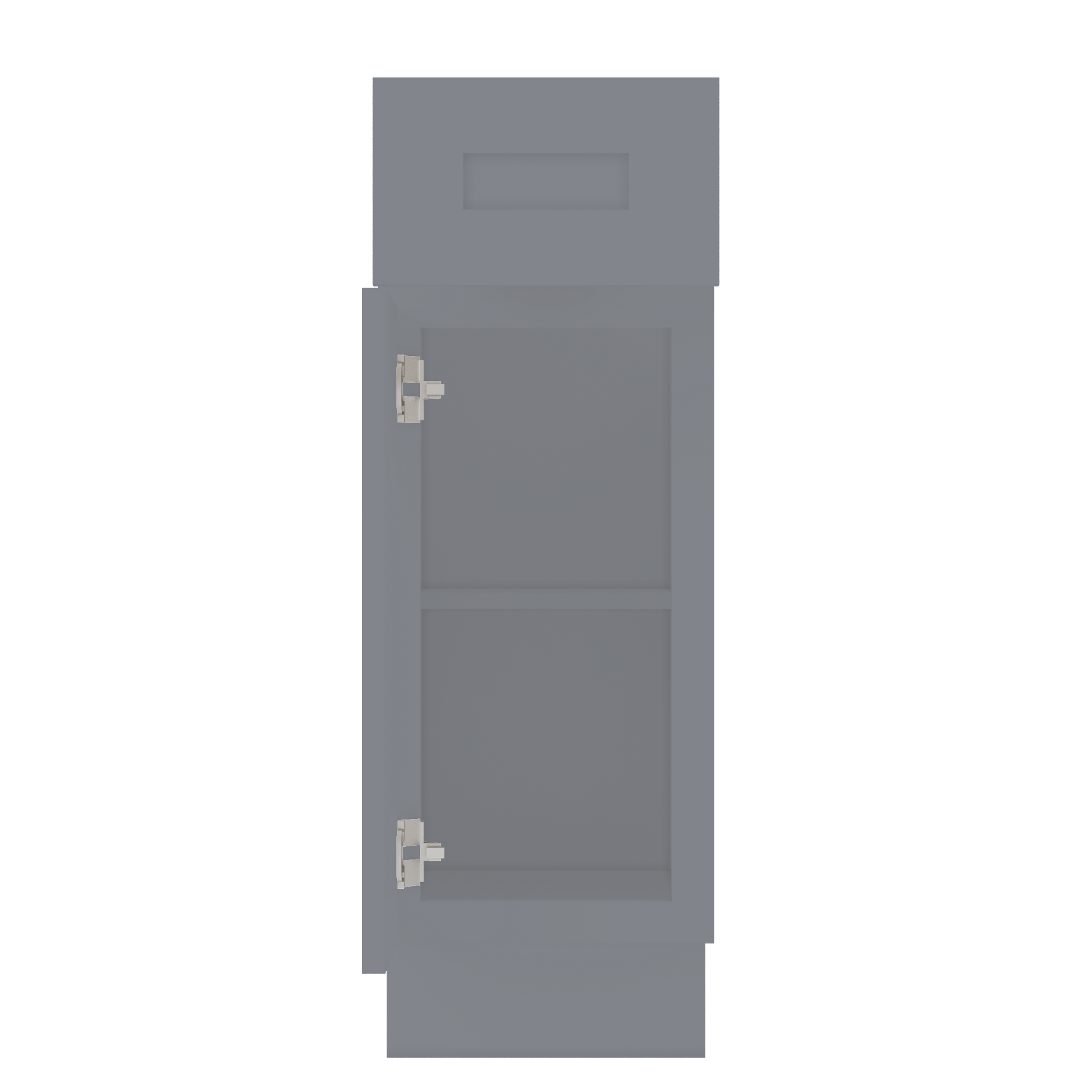 Base Kitchen Cabinet B12 Colonial Gray LessCare 12 in. width 34.5 in. height 24 in. depth - Kitchen Cabinets