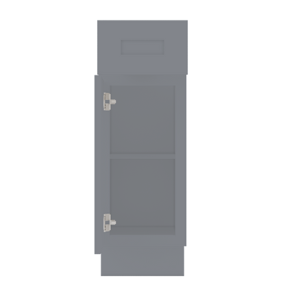 Base Kitchen Cabinet B12 Colonial Gray LessCare 12 in. width 34.5 in. height 24 in. depth - Kitchen Cabinets