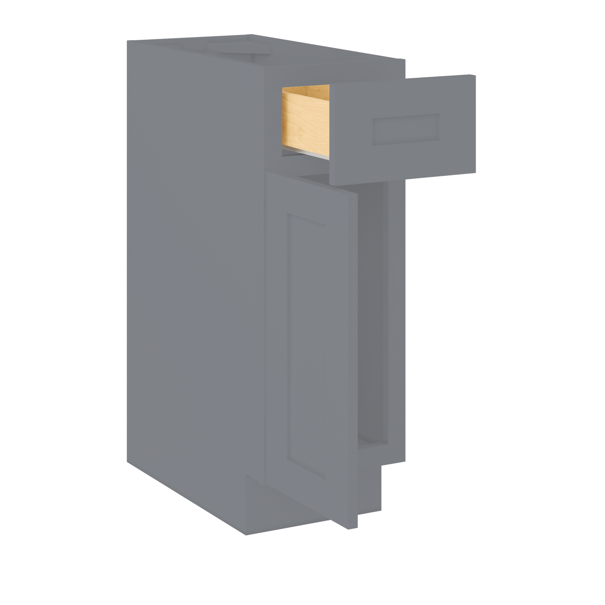 Base Kitchen Cabinet B12 Colonial Gray LessCare 12 in. width 34.5 in. height 24 in. depth - Kitchen Cabinets