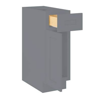 Base Kitchen Cabinet B12 Colonial Gray LessCare 12 in. width 34.5 in. height 24 in. depth - Kitchen Cabinets