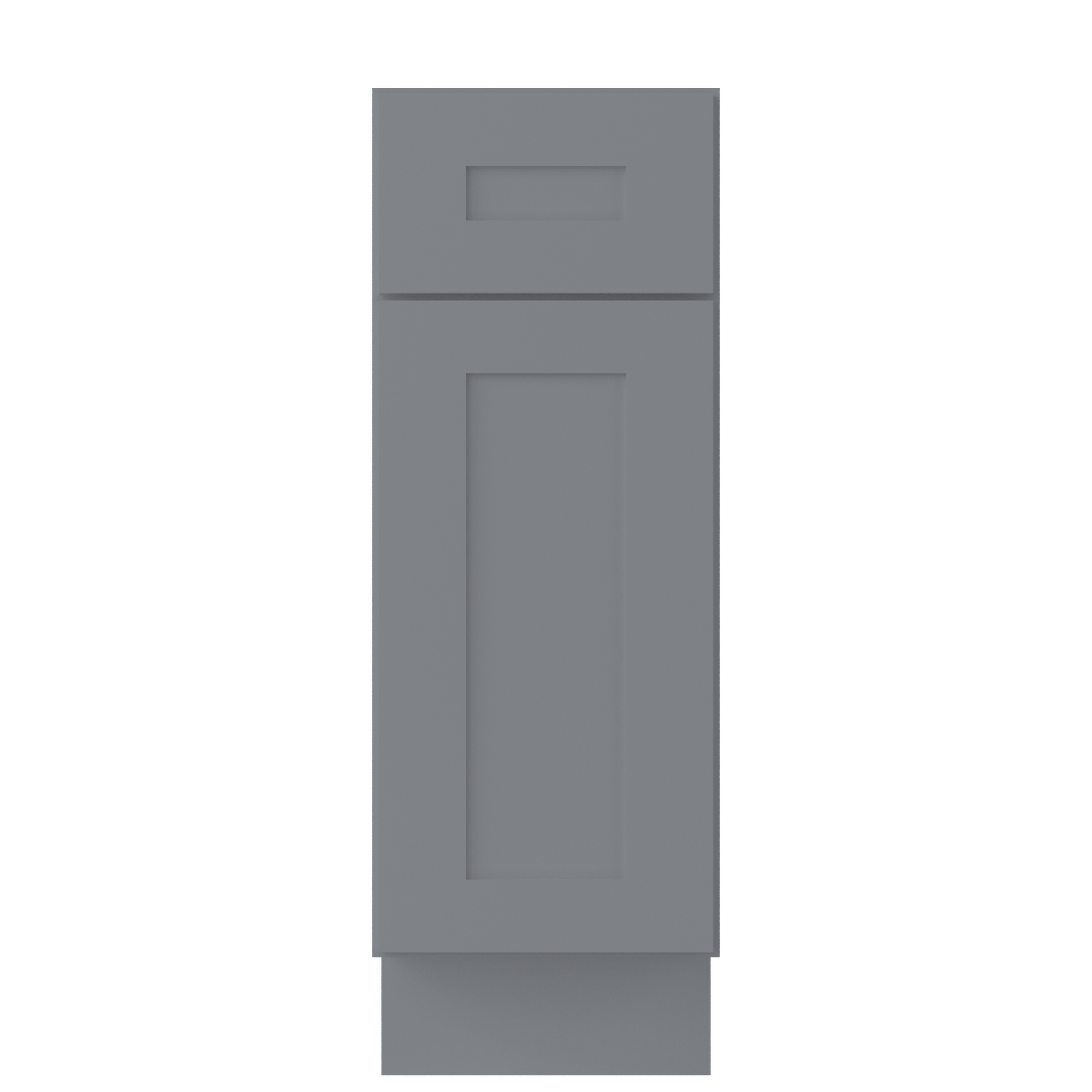 Base Kitchen Cabinet B12 Colonial Gray LessCare 12 in. width 34.5 in. height 24 in. depth - Kitchen Cabinets