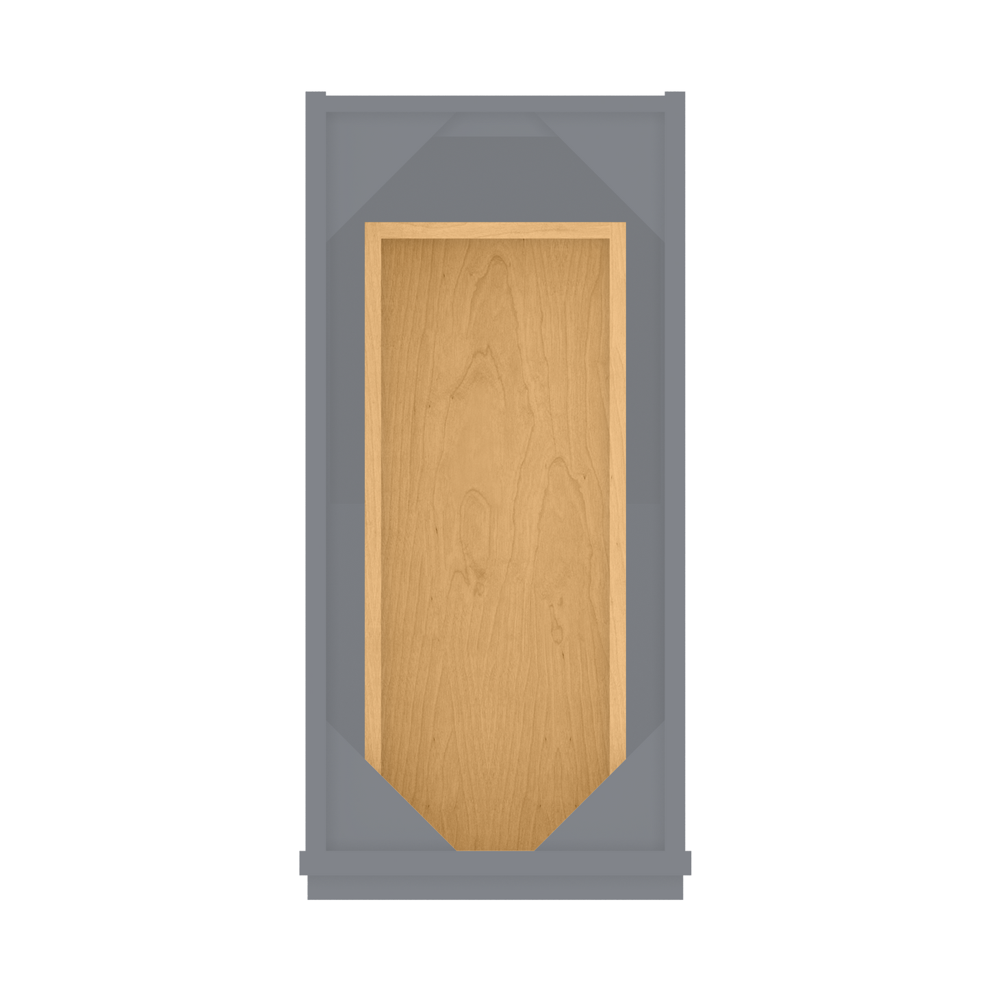 Base Kitchen Cabinet B12 Colonial Gray LessCare 12 in. width 34.5 in. height 24 in. depth - Kitchen Cabinets