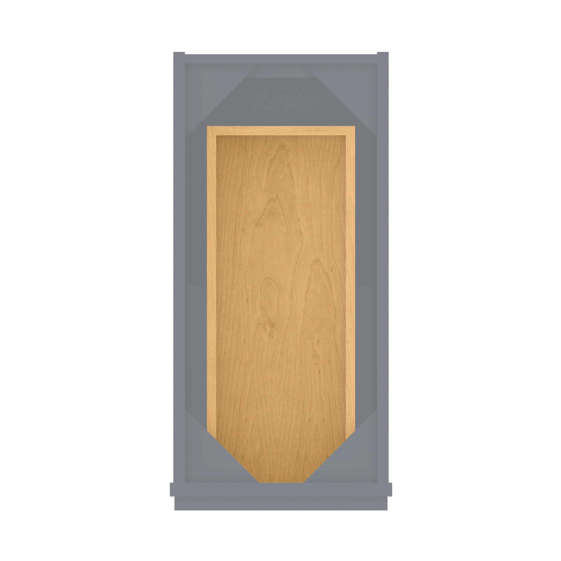 Base Kitchen Cabinet B12 Colonial Gray LessCare 12 in. width 34.5 in. height 24 in. depth - Kitchen Cabinets