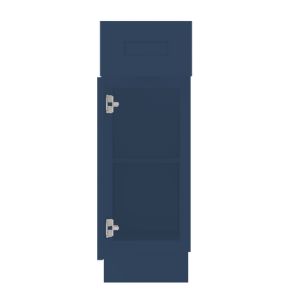 Base Kitchen Cabinet B12 Danbury Blue LessCare 12 in. width 34.5 in. height 24 in. depth - Kitchen Cabinets