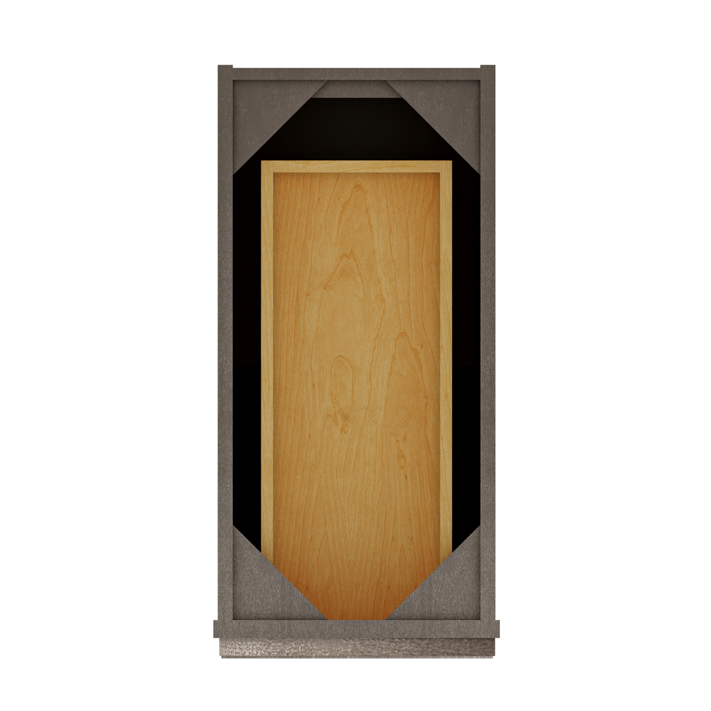Base Kitchen Cabinet B12 Milan Slate 12 in. width 34.5 in. height 24 in. depth - Kitchen Cabinets