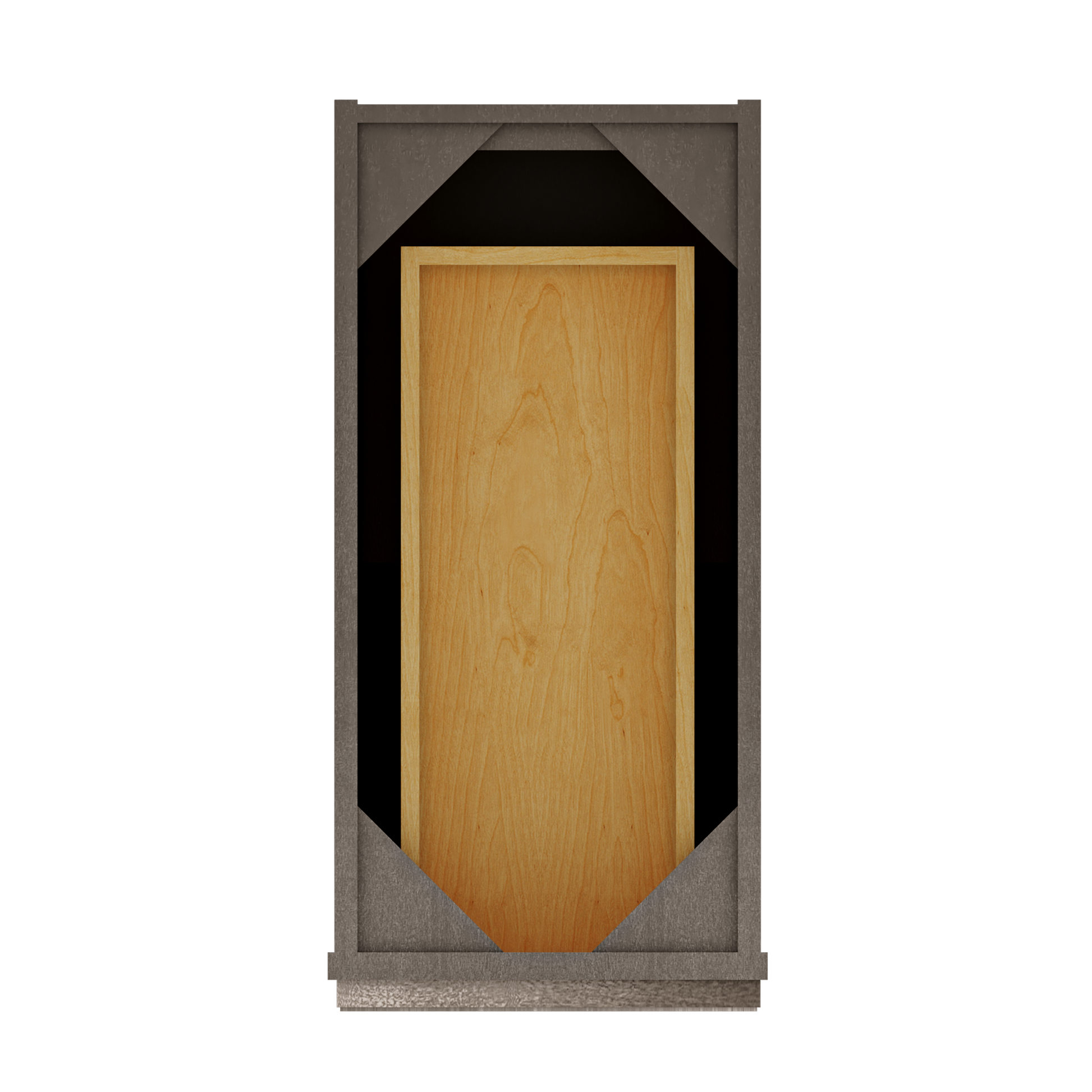 Base Kitchen Cabinet B12 Milan Slate 12 in. width 34.5 in. height 24 in. depth - Kitchen Cabinets