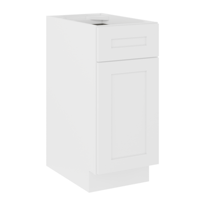 Base Kitchen Cabinet B15 Alpina White LessCare 15 in. width 34.5 in. height 24 in. depth Kitchen Cabinets