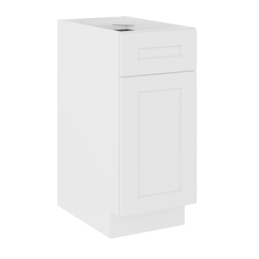 Base Kitchen Cabinet B15 Alpina White LessCare 15 in. width 34.5 in. height 24 in. depth Kitchen Cabinets