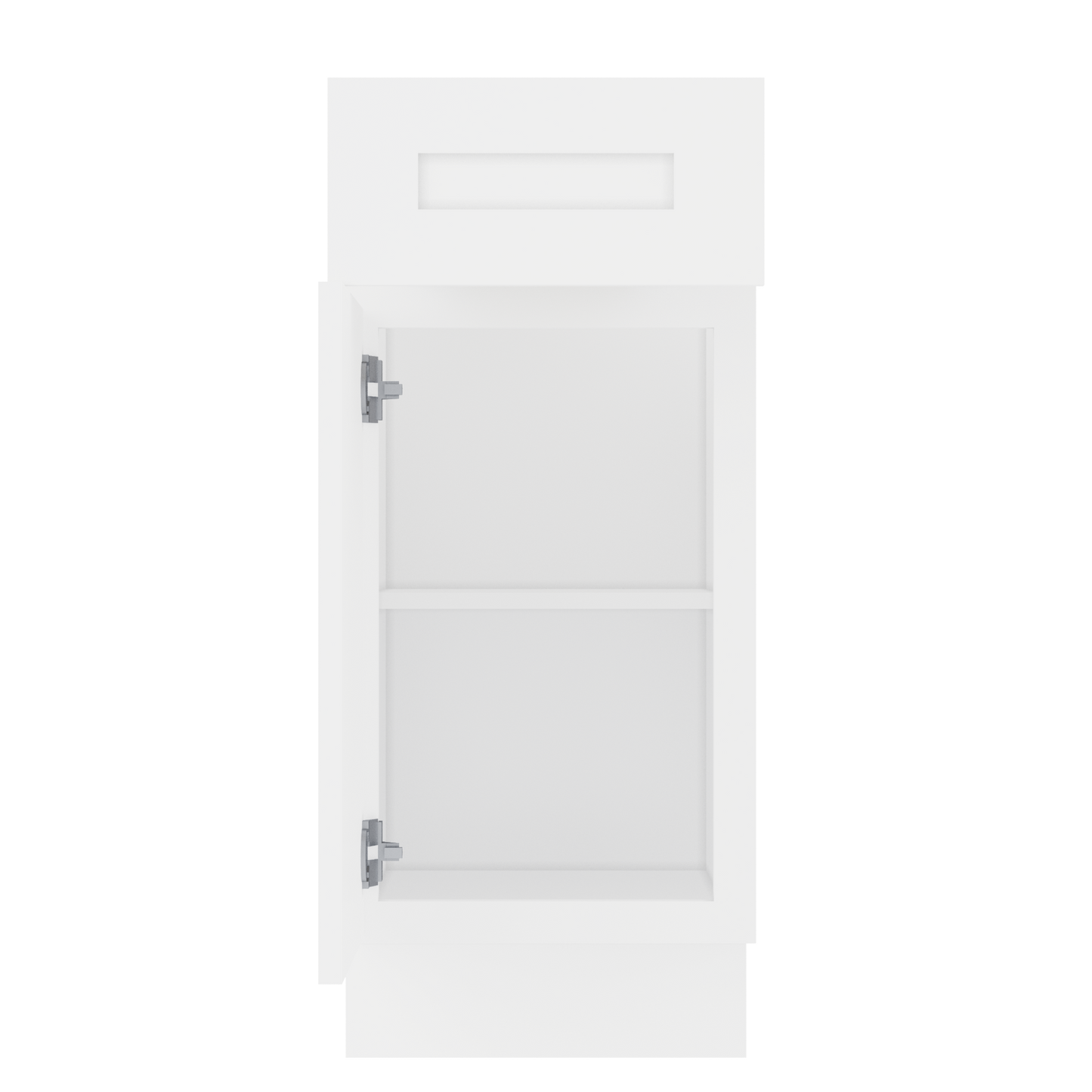 Base Kitchen Cabinet B15 Alpina White LessCare 15 in. width 34.5 in. height 24 in. depth Kitchen Cabinets