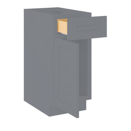 Base Kitchen Cabinet B15 Colonial Gray LessCare 15 in. width 34.5 in. height 24 in. depth - Kitchen Cabinets
